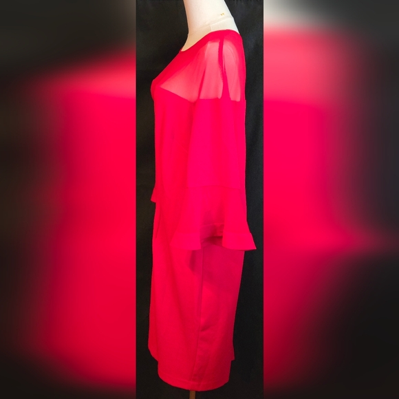 Lane Bryant Elegant Red Shift Dress - Picture 4 of 10